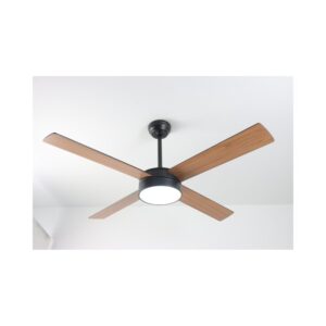 מאוורר תקרה חכם PORTO 52 " SMART -  ניסקו צבע שחור + שחור אגוז  מק"ט 74000653