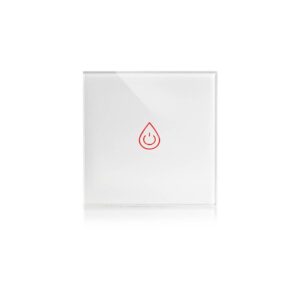 מתג טאץ' דו-קוטבי חכם – זכוכית לבנה, WiFi, קופסא 60 מ"מ