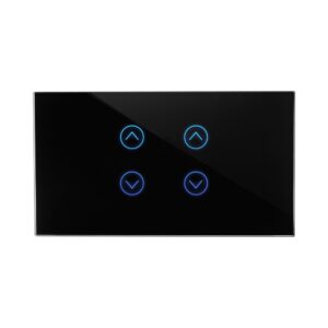 מתג חכם 2 תריסים שחור 4M ניסקו 37042164