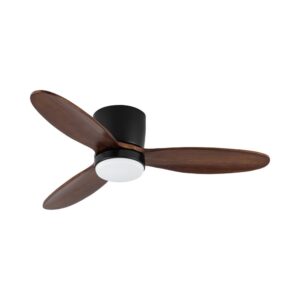 מאוורר תקרה חכם ROME 42" SMART -  ניסקו צבע שחור/אגוז מק"ט 74000602