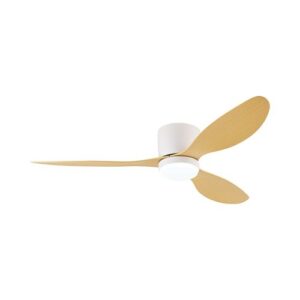 מאוורר תקרה חכם ROME 52" SMART -  ניסקו צבע לבן/מייפל מק"ט 74000609